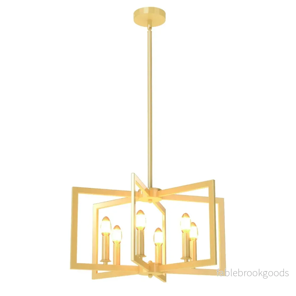 flammig – takkrona Industriell taklampa Pendellampa med höjdjusterbar Champagnerbrons – 6 67-157 cm – Brons