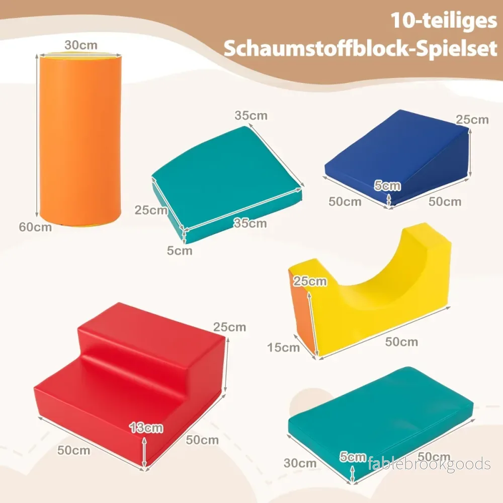 st. – skumblock för klättring och rutschning mjuka softblock jätteblock – 10 – Färgglad - Bild 2