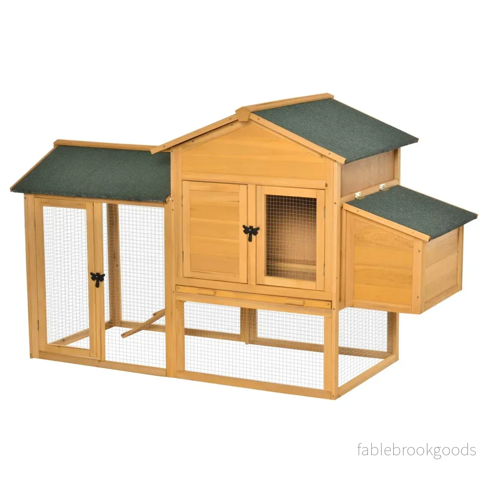 Bantam Chicken Coop, Gran Wood, Fönster & Nesting Box