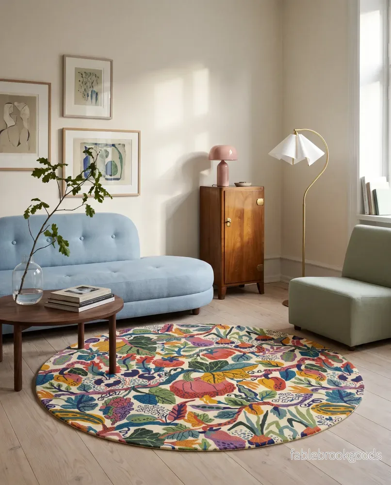 Matta Heritage Garden Cream Multi Rund - Bild 2