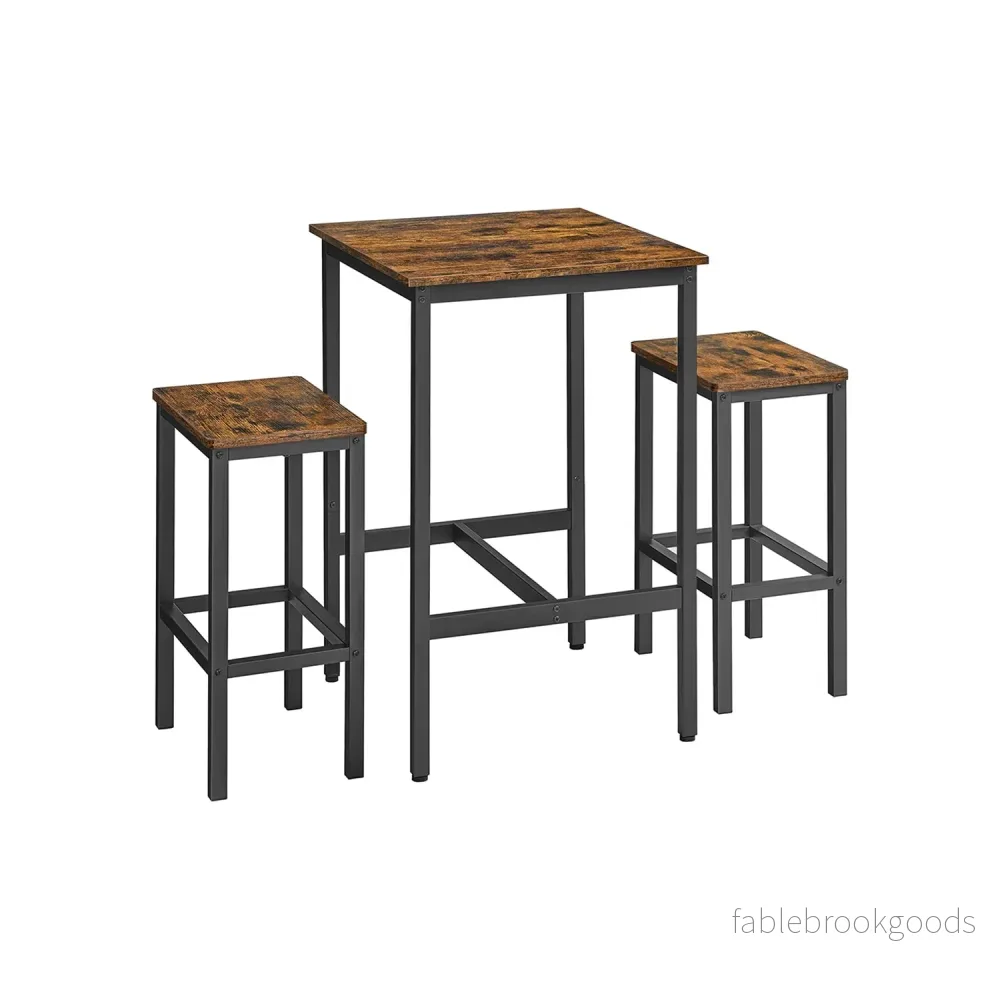 Barbordsset – Platssparande – Vintage brun-svart Barbordsset – Platssparande – Vintage brun-svart