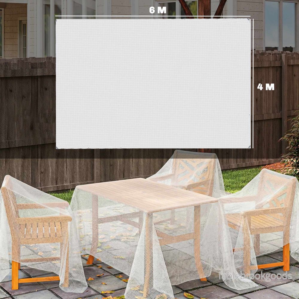 Vattentät presenning 4x6m, 140g/m², UV-stabil med öljetter - Bild 3