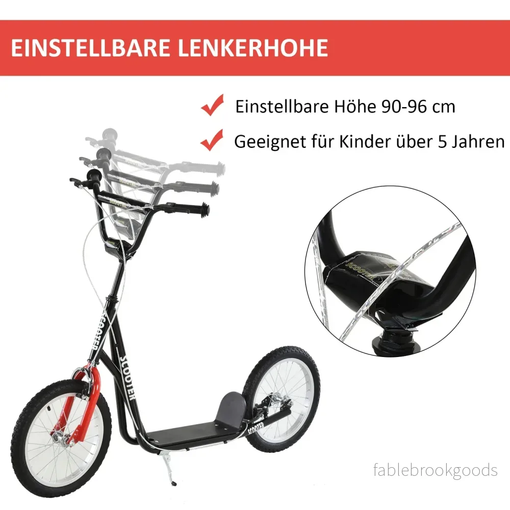 Barnsparkcykel, luftdäck, handbroms, blå - Bild 3
