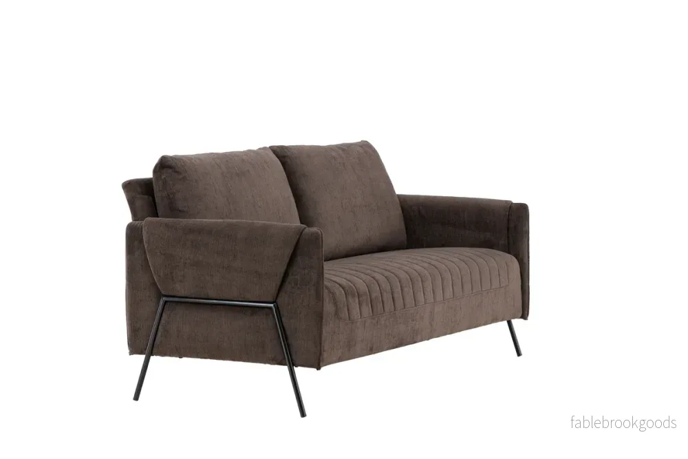 Indigo 2-sits soffa Brun | Venture home - Bild 3