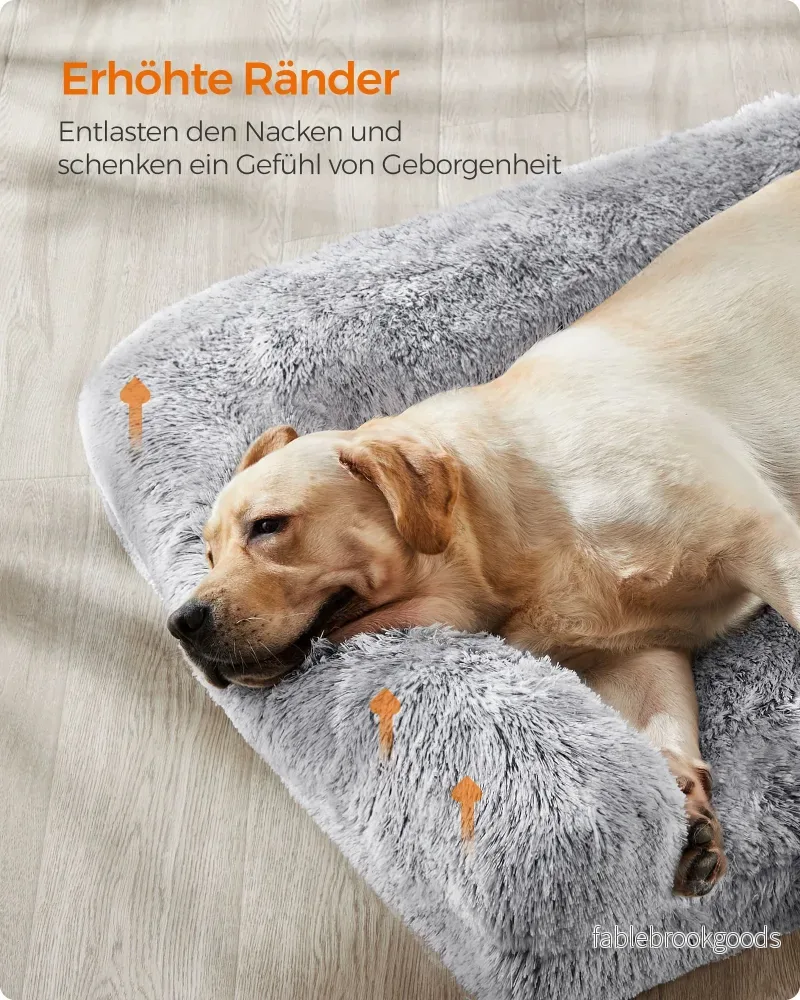 Hundkuddstorlek xxl avtagbar och tvättbar ombré grå - Bild 3