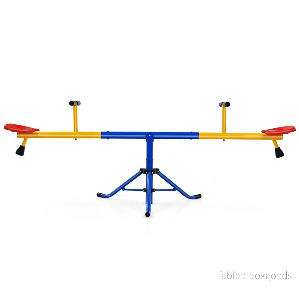 sits – gungstol Barnrocker Metal Carousel Vridbar – 2 182 x 29 x 86 cm – Färgglad - Bild 3