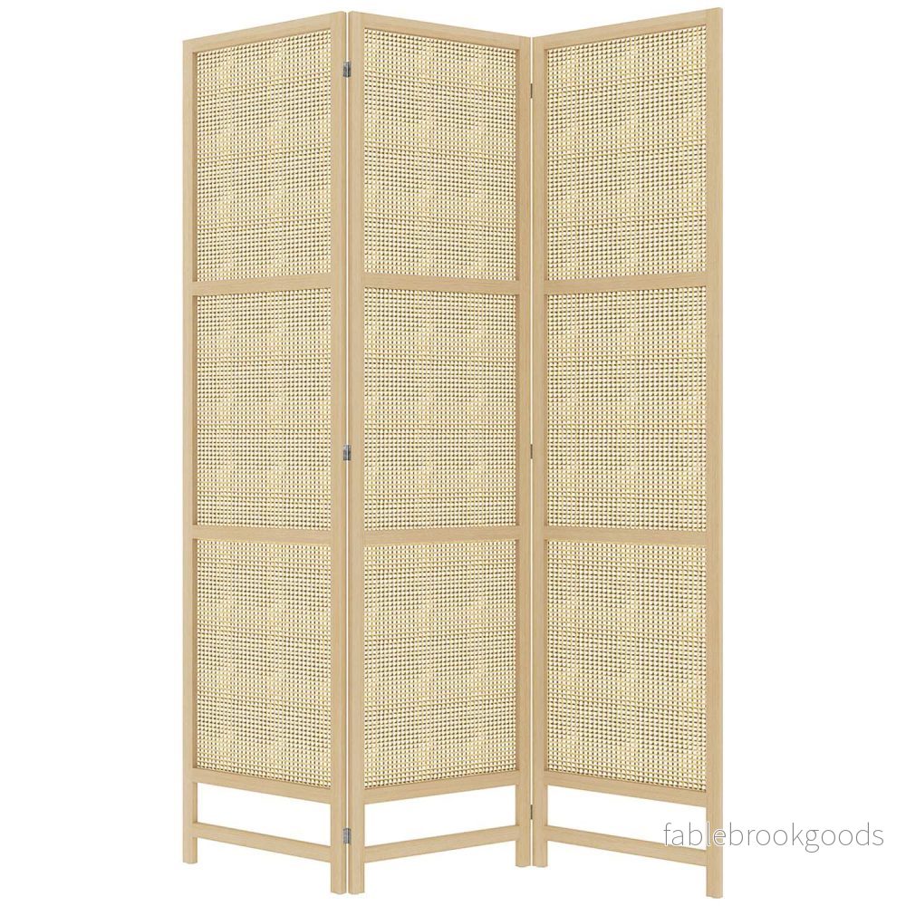 Vikbar 3-panels rumsavdelare i rotting – 135×180 cm Sekretessskärm Vikbar 3-panels rumsavdelare i rotting – 135×180 cm Sekretessskärm