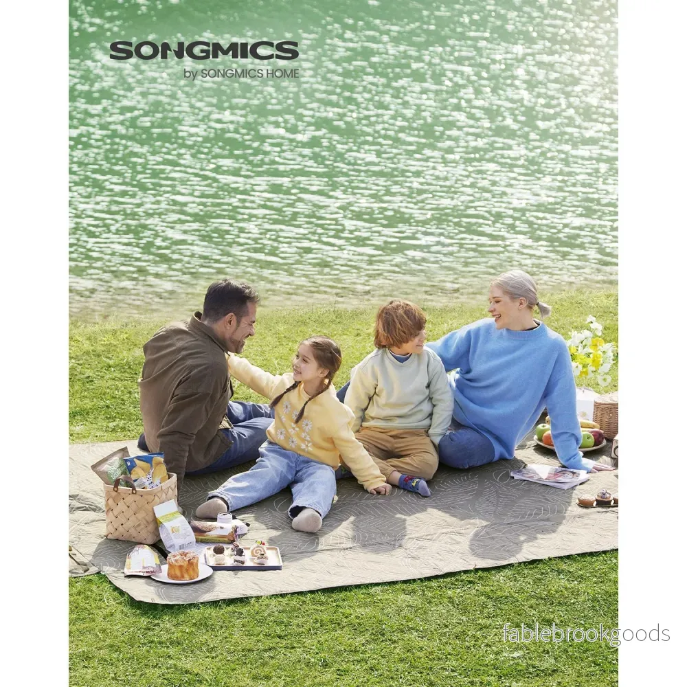 Picknickkleed - 300 x 200 cm - Waterdicht - Machinewasbaar - Khaki - Bild 2