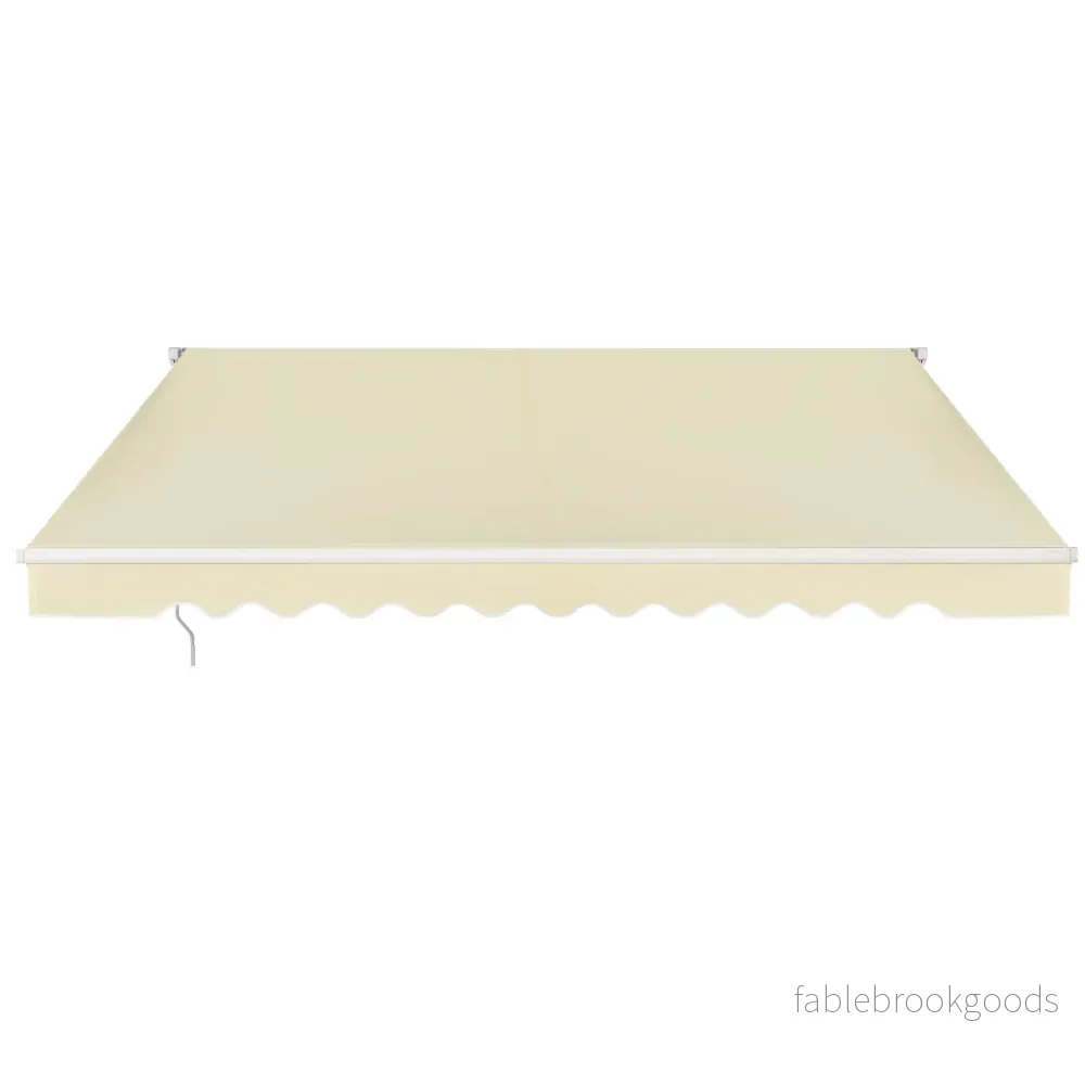 Markis – med vev Infällbar Aluminium terrass solskydd – 3 x 2,5 m – Beige - Bild 2