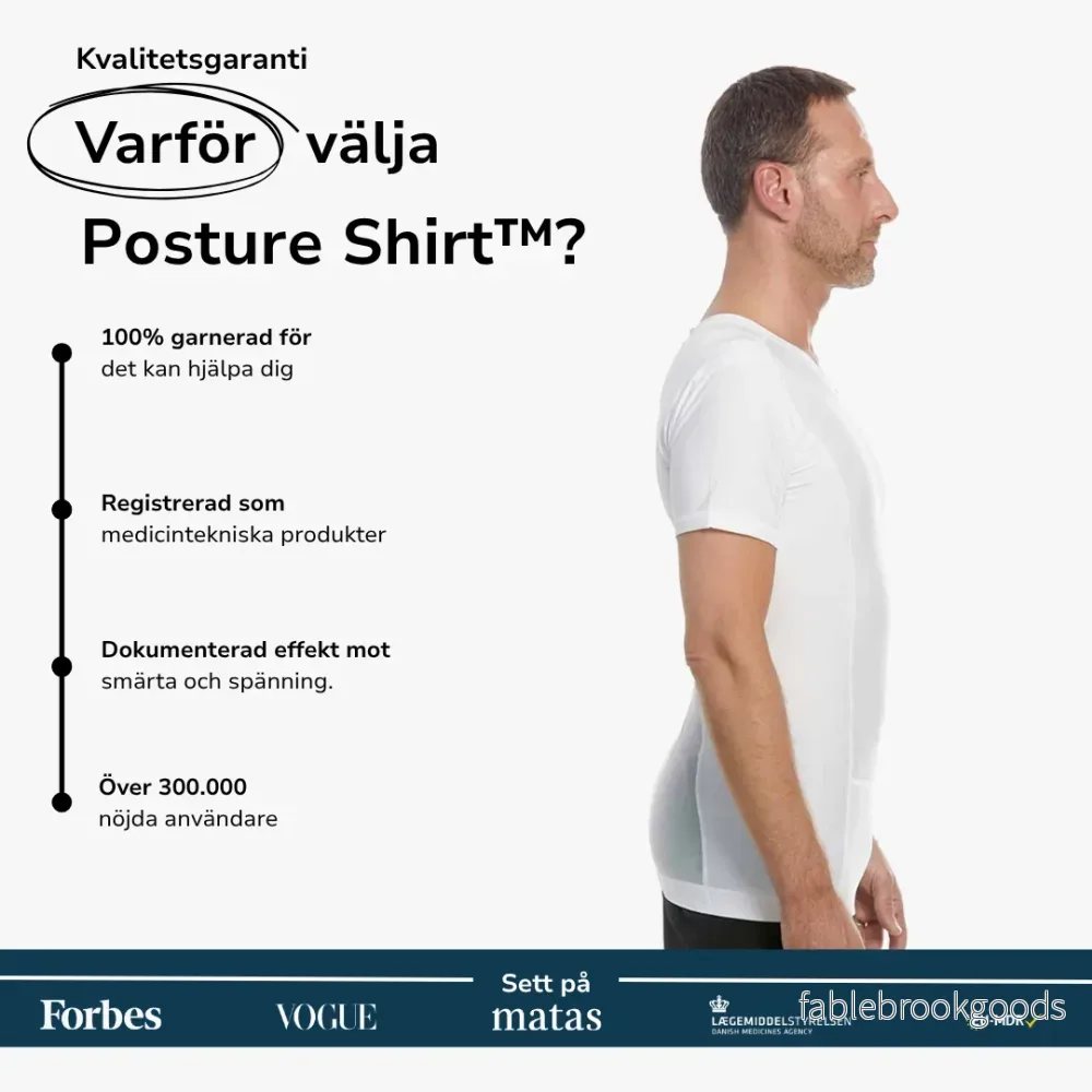 Men's Posture Shirt™ - Vit - Bild 3