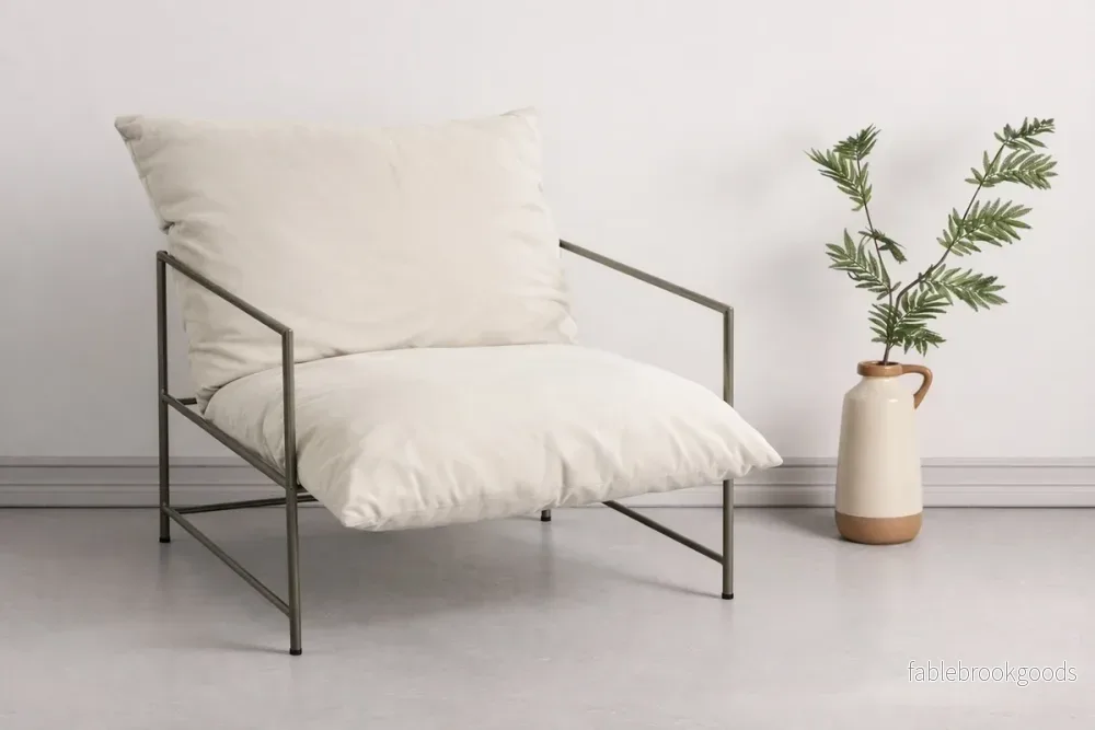Sedalia Fåtölj Beige – Modern Skandinavisk Fåtölj | Venture Home