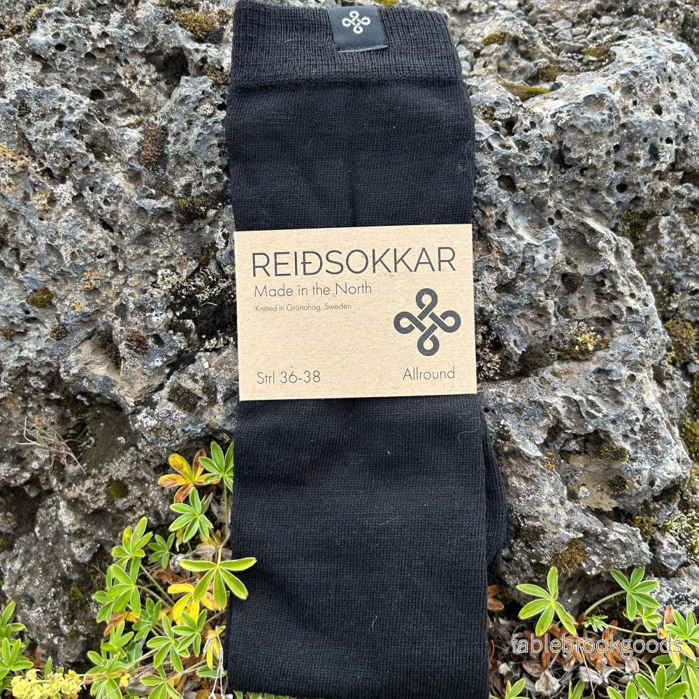 Ridstrumpa Sleipner Merinoull Svart - Bild 3