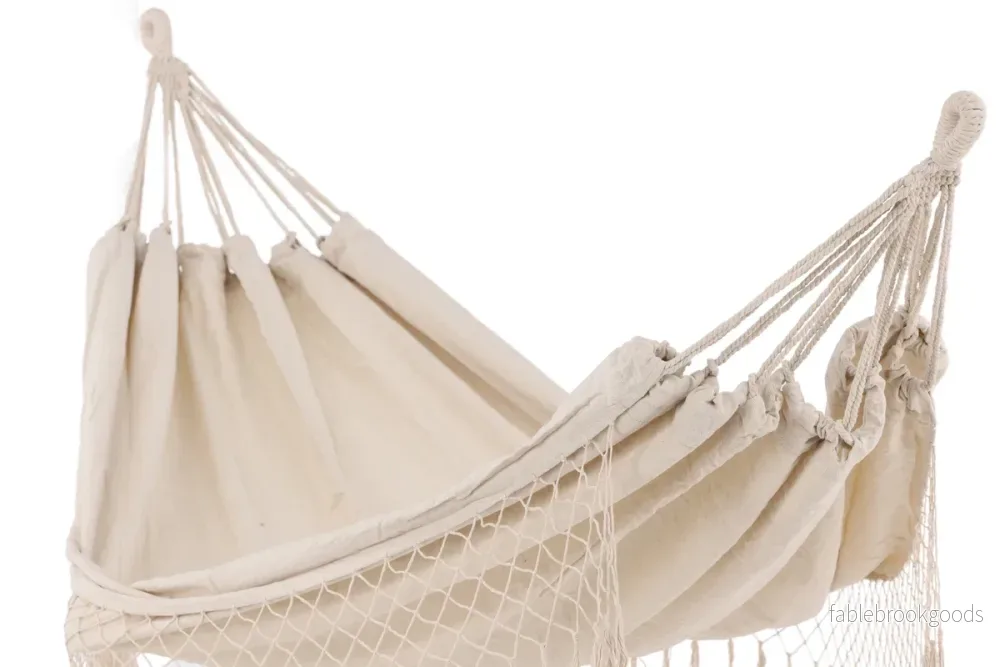 Banate Hängmatta Vit – Elegant Hängmatta i Bomull & Polyester | Venture Home - Bild 3