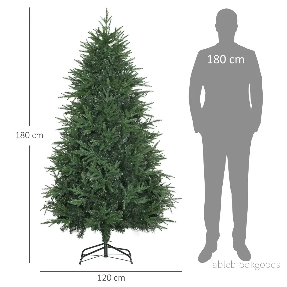 180 Cm Konstgjord gran julgran, realistisk & verklighetstrogen - Bild 3