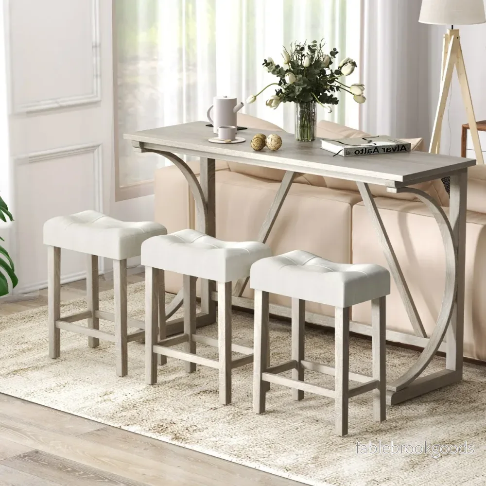Bartabell – med barstolset uttag och USB portar för personer – 2 2 2-3 – Beige - Bild 3