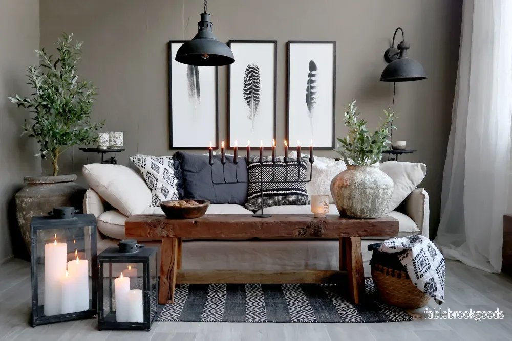 Bänk i återvunnet trä – rustik och lantlig stil, 150 cm - Bild 3