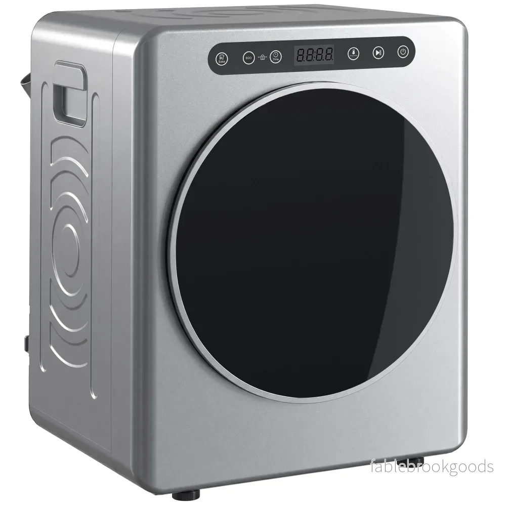 Ventilerad torktumlare 5 kg, 1000 W, kompakt, silver