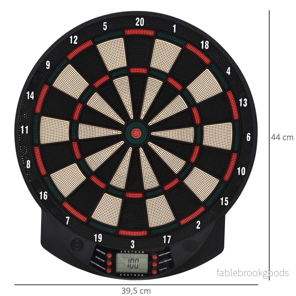 Elektronisk darttavla, 6 dart, 26 spel, flerfärgad - Bild 3