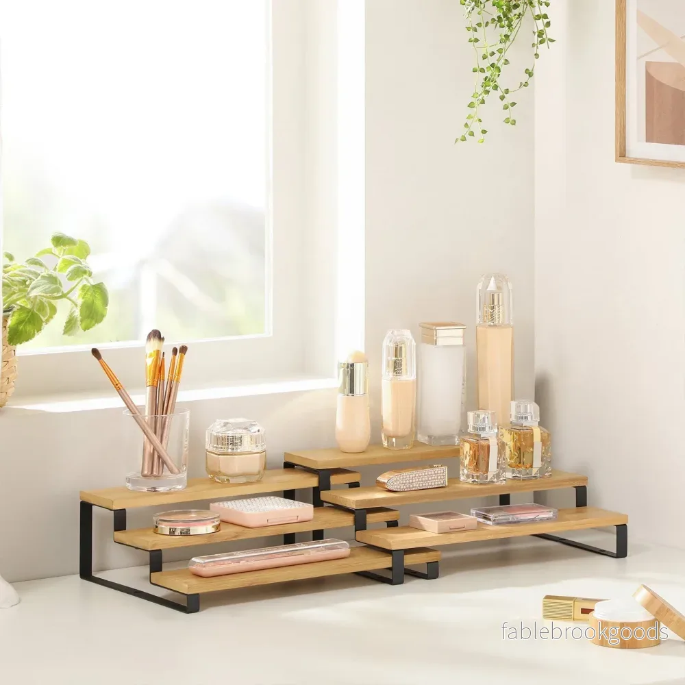Kryddställ – Utdragbar design – Set om 2 – Natur/svart - Bild 3