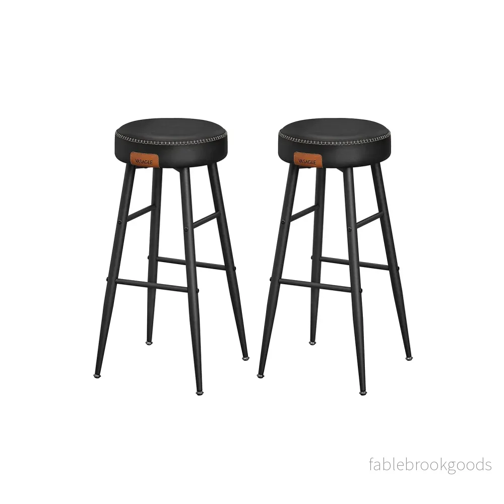 Barstolar – Set om 2 – Industriell design – Ink Black