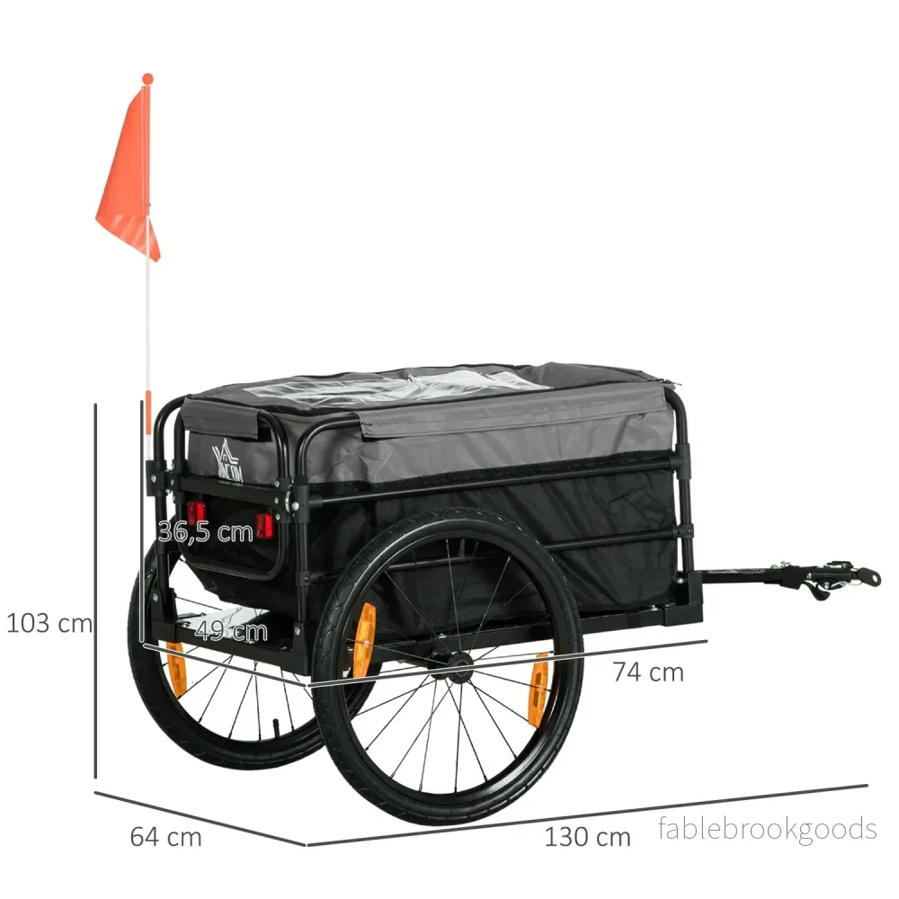 2-i-1 cykelvagn med 20"-däck, 40 kg kapacitet - Bild 3