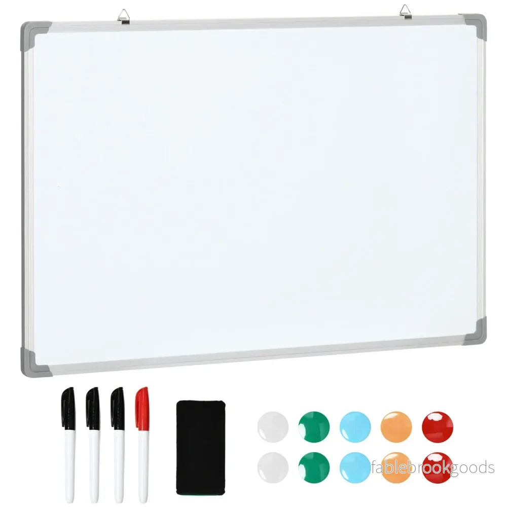 Magnetic Dry Erase Whiteboard med tillbehörsuppsättning