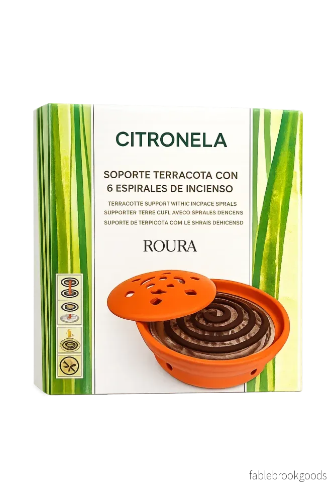 Myggspiral Citronella i terrakotta – 6-pack från Roura Myggspiral Citronella i terrakotta – 6-pack från Roura