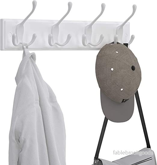 Väggklädhängare – 4 trippelkrokar – Vit - Bild 2