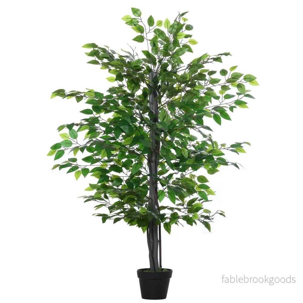 Konstgjorda banyanträd, realistisk dekor, massivt trä, 145cm