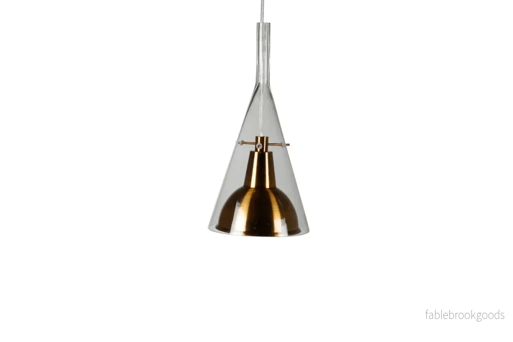 Sirius Taklampa Guld Ø25 cm – Glas & E27 Pendellampa | Venture Home - Bild 2