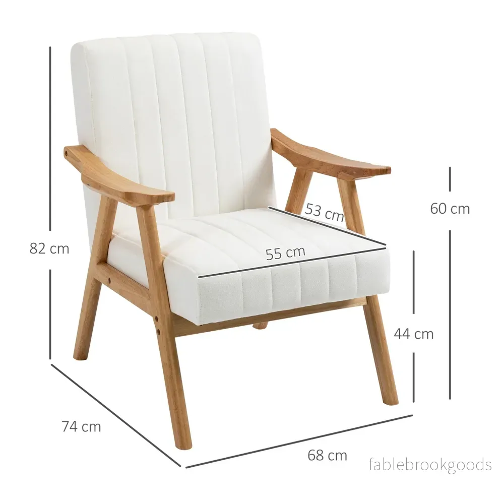 Scandi klädd loungestol i sammetslook med armstöd - Bild 3