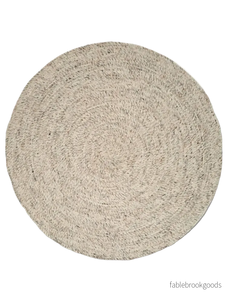 Matta Merino Natural Beige Rund Matta Merino Natural Beige Rund
