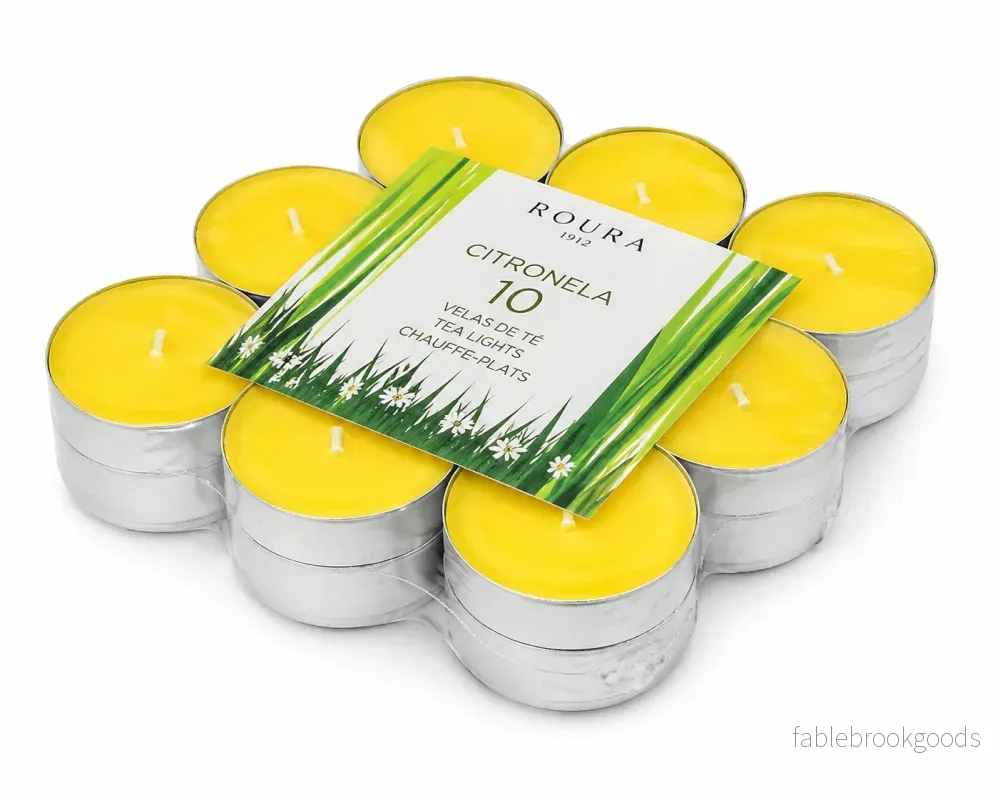 Doftljus Citronella – 18-pack tealights från Roura Doftljus Citronella – 18-pack tealights från Roura
