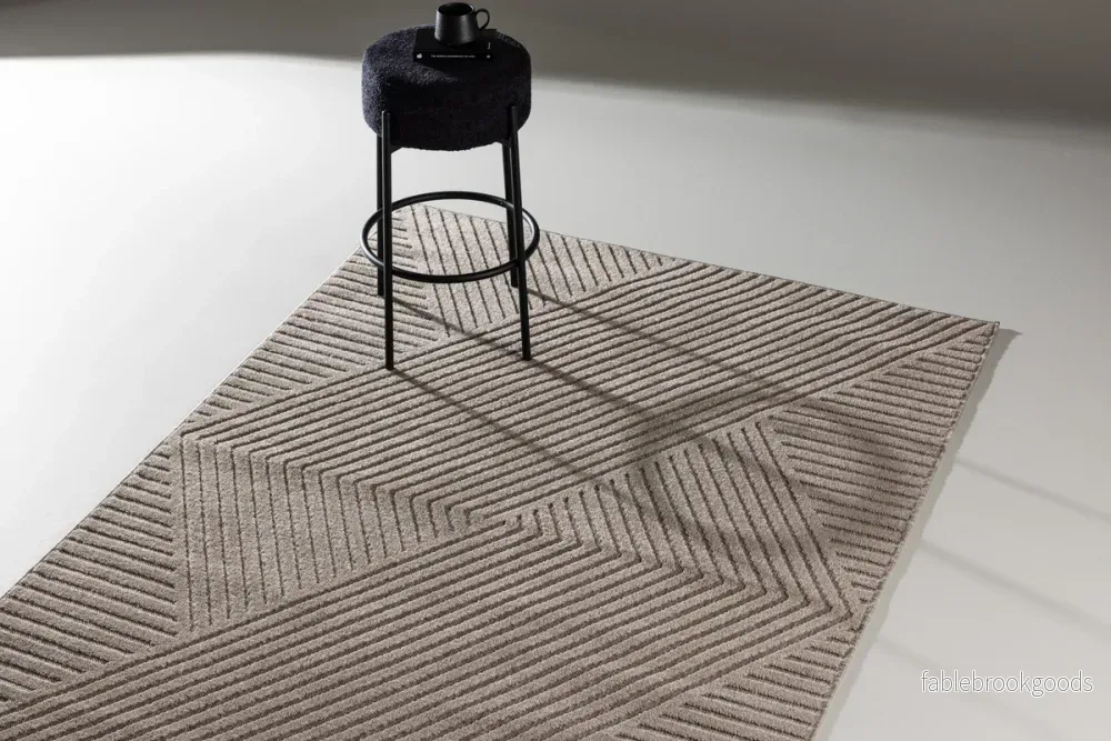Aron Matta 290x200 cm Brun – Modern Luggmatta | Venture Home