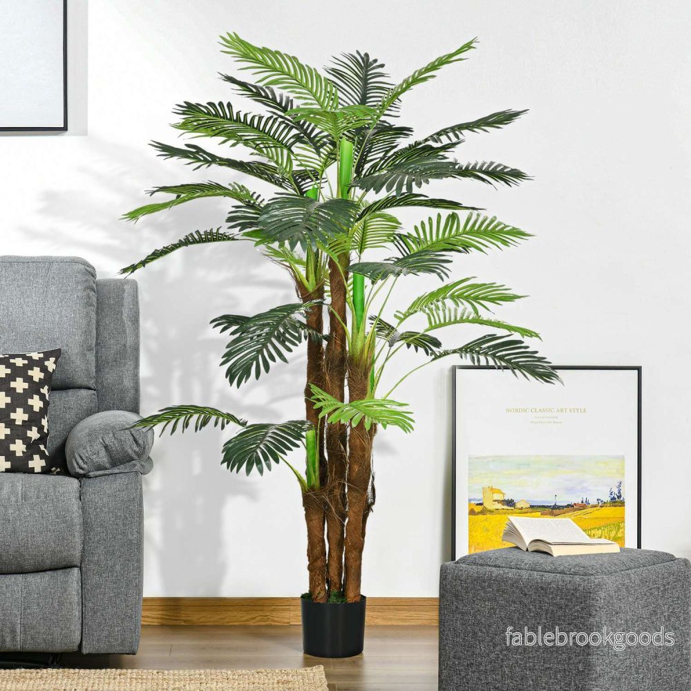 Konstgjord palm – 160 cm, 36 grenar, inomhus/utomhus - Bild 2