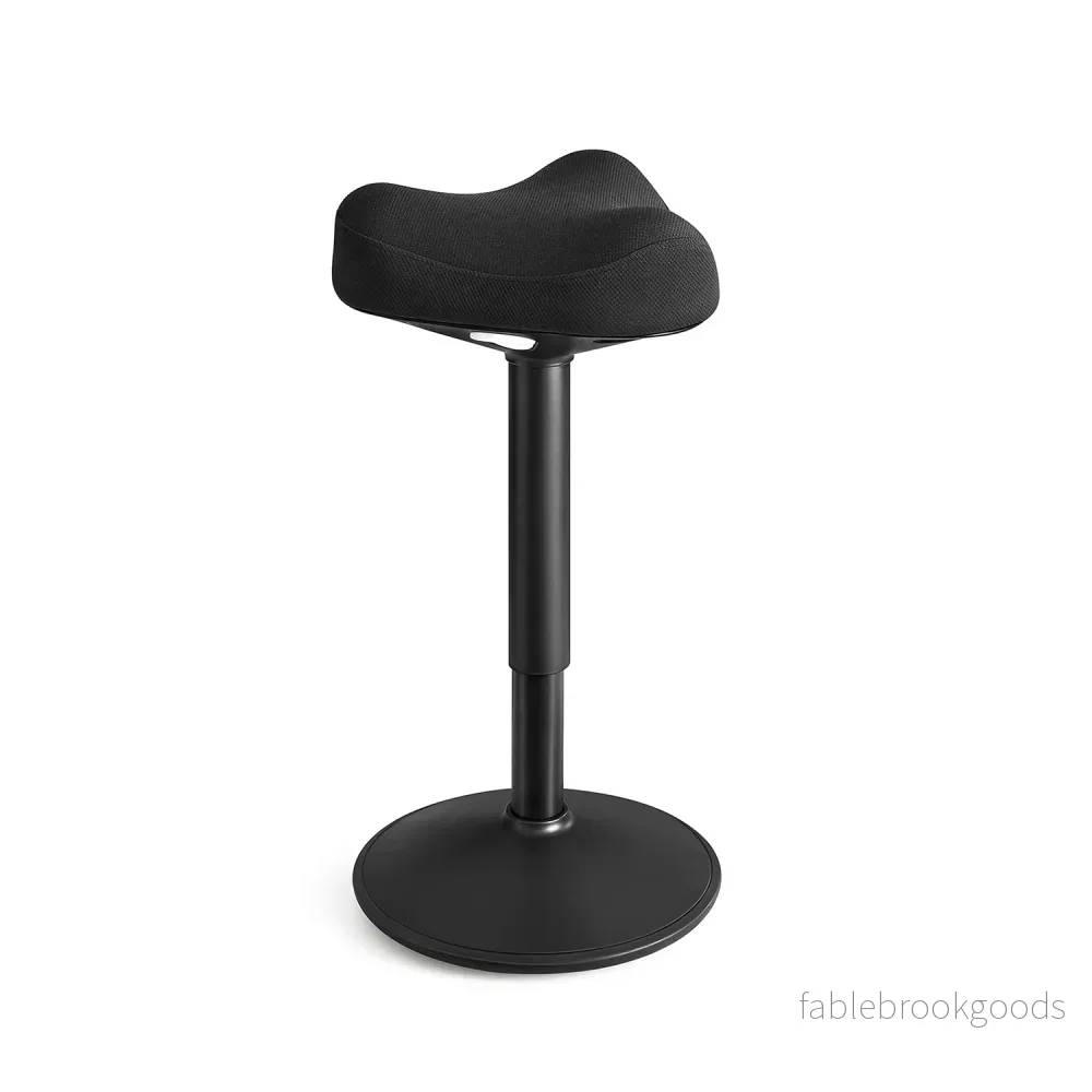 Justerbar pall – modern design – svart