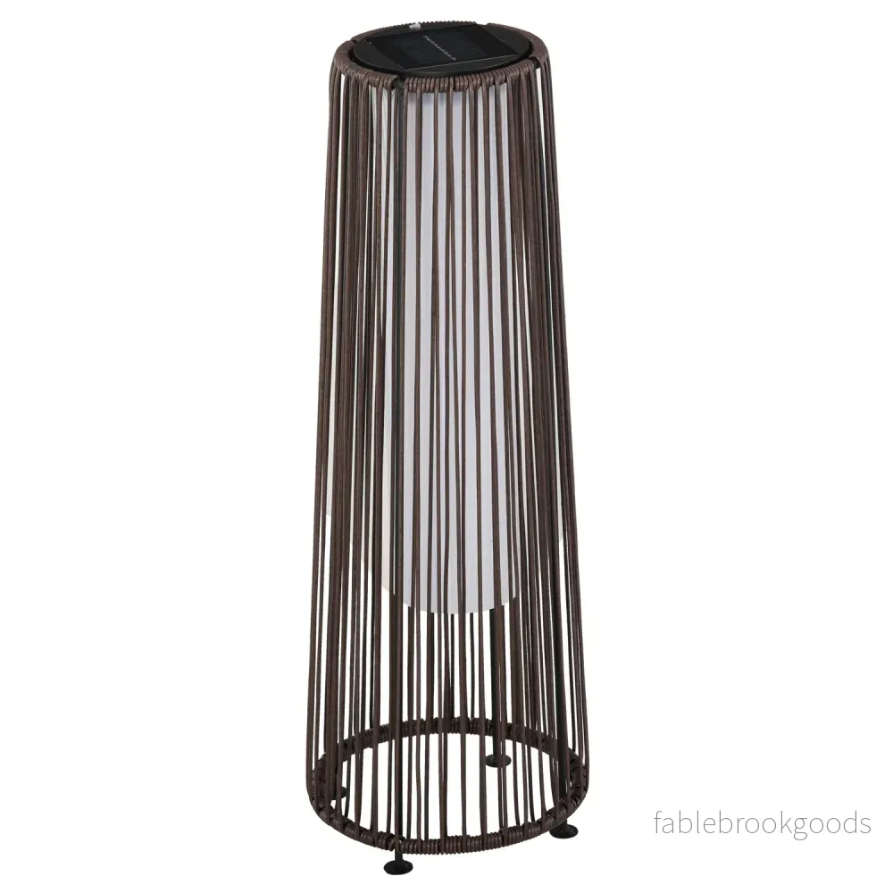 Solar Rotting Trädgårdslampa, LED, 61 Cm, Brun