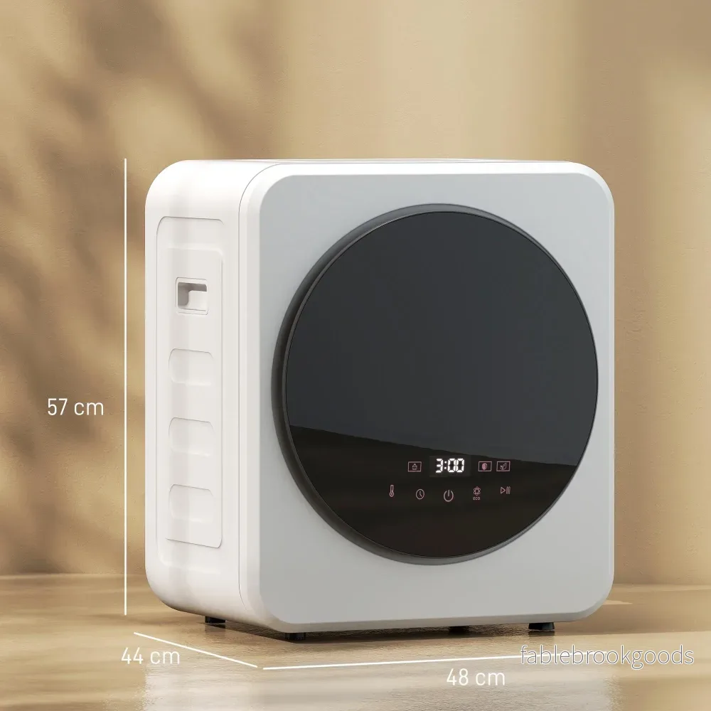 Kompakt 4 kg frontmatad torktumlare med rostfri trumma, 800 W - Bild 3