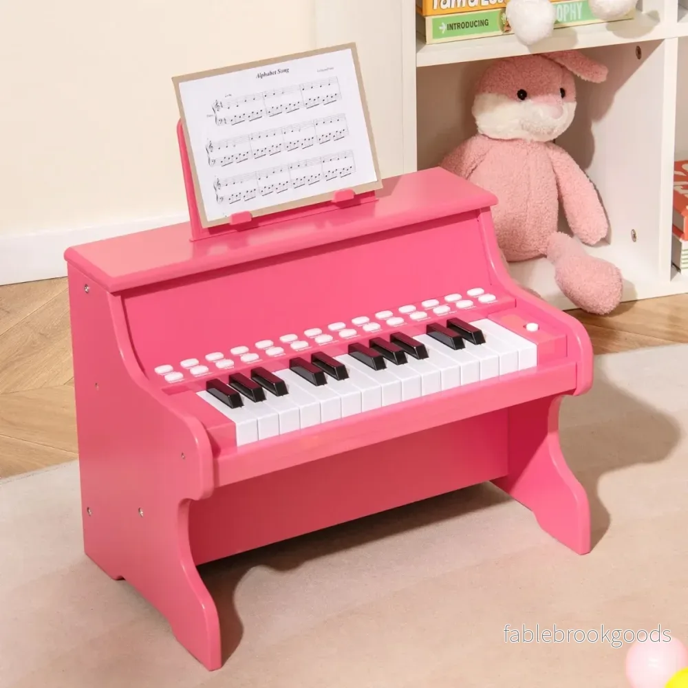 tangenter – Mini digitalpiano Barn Elektriskt med justerbar hastighet – 25 – Rosa - Bild 3