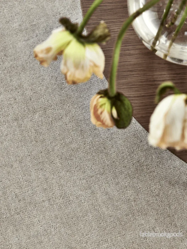 Måttanpassad Matta Solid Beige Rund - Bild 3