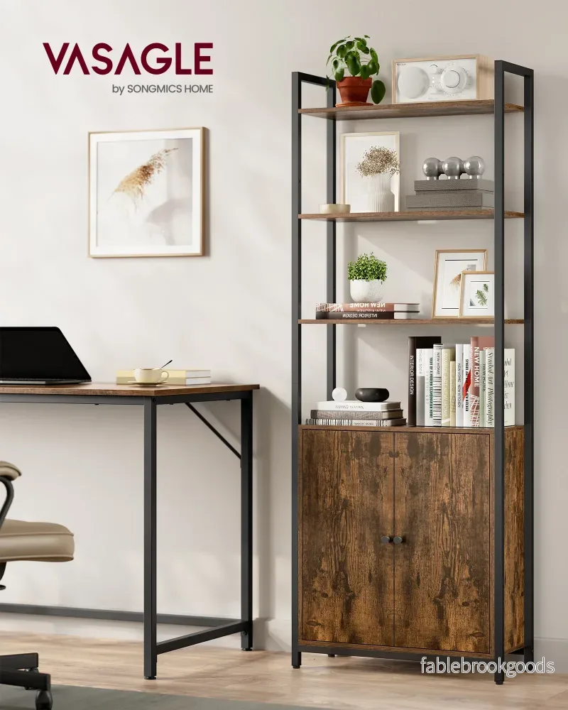 Bokhylla – Vintage look – Brun och bläcksvart - Bild 2