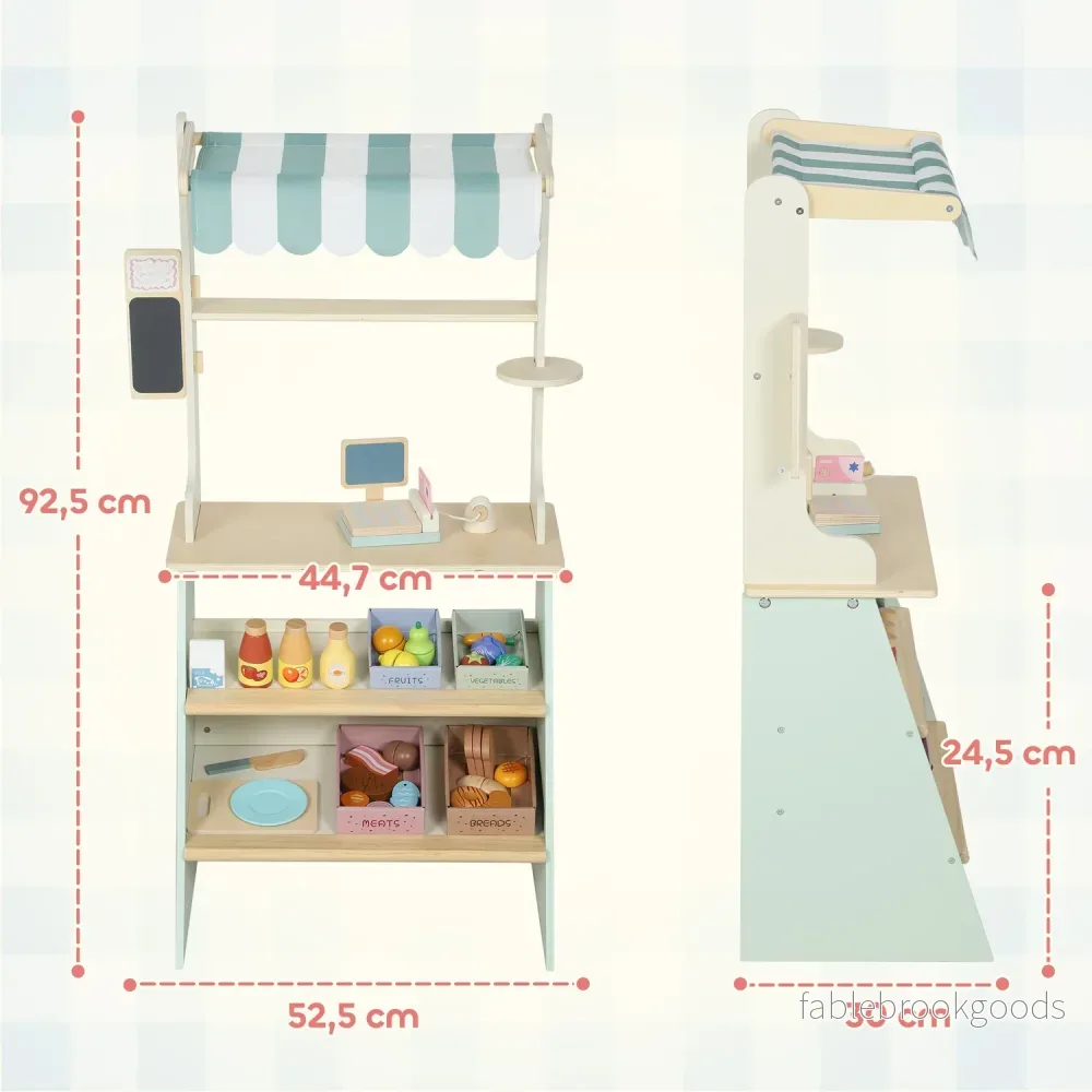 Barnlekbutik med kassaregister och 34 tillbehör - Bild 3