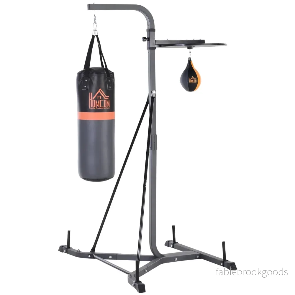 Boksäcksstativ med 20 kg väska & boll, justerbart stål