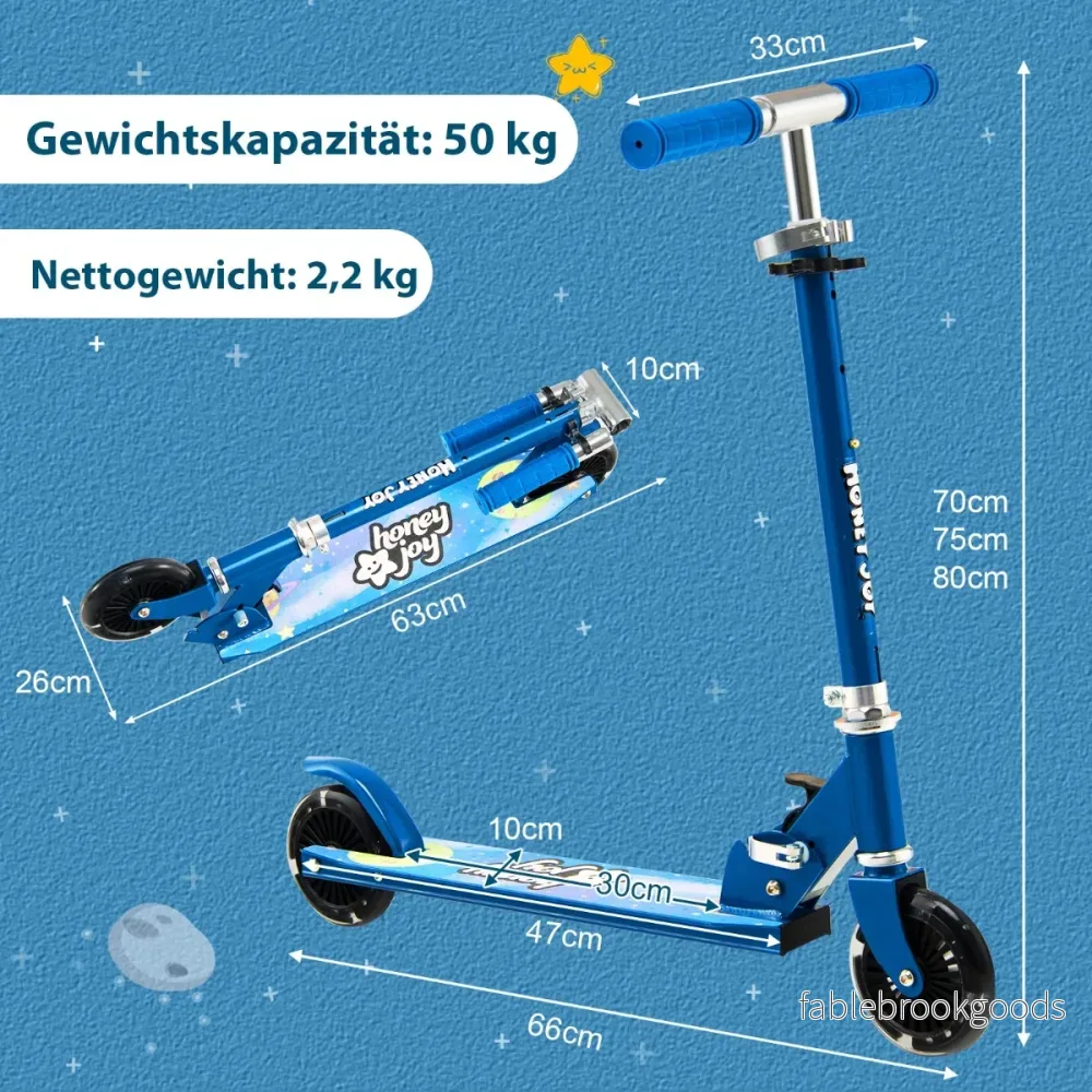 Barnskoter – hjulig med blinkande hjulstativ och Cruise Toddler Toy – 2 – Blå - Bild 3
