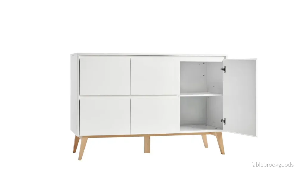 Sara 4-chest of drawer + 1 door White color - Bild 2