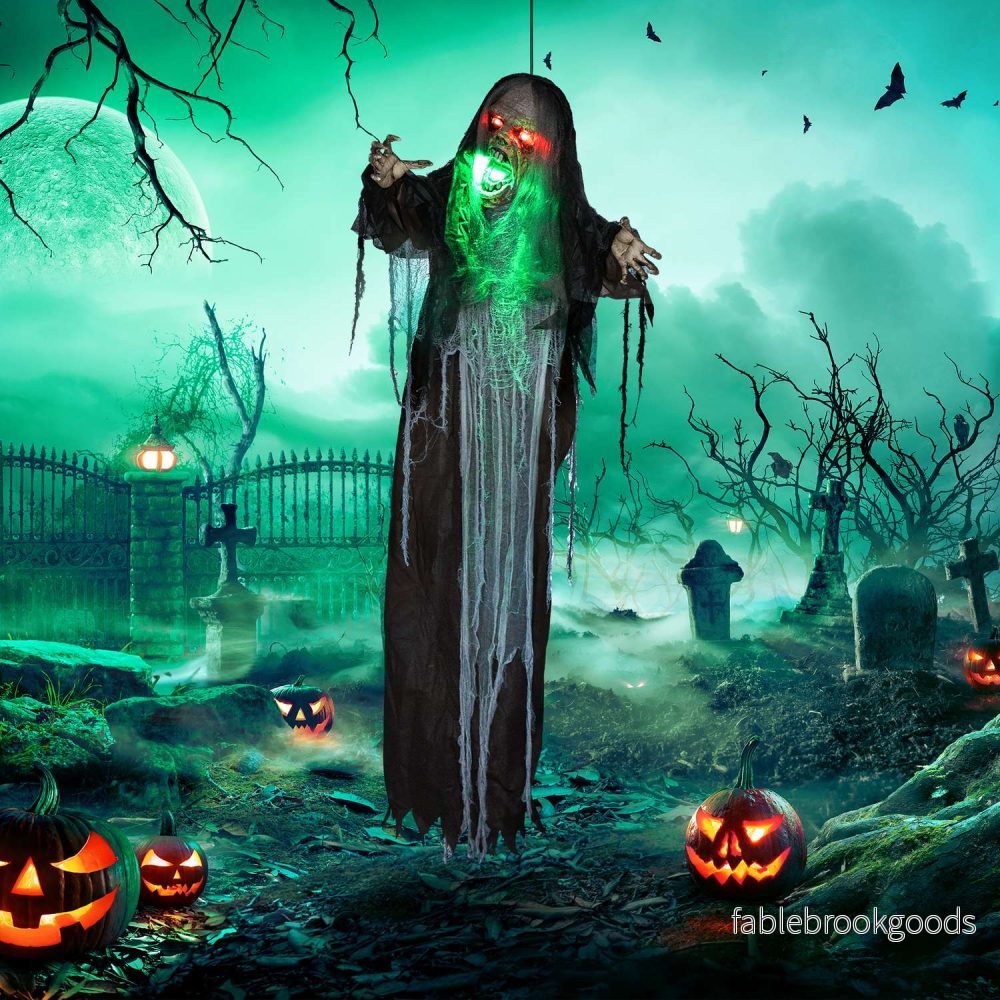 Animerad Halloween-dekoration med ljus och ljud, 183 cm - Bild 2