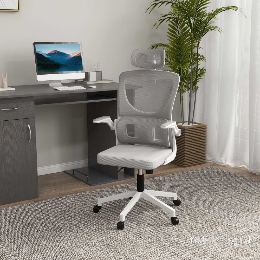 Ergonomisk kontorsstol, justerbar höjd, svankstöd - Bild 2