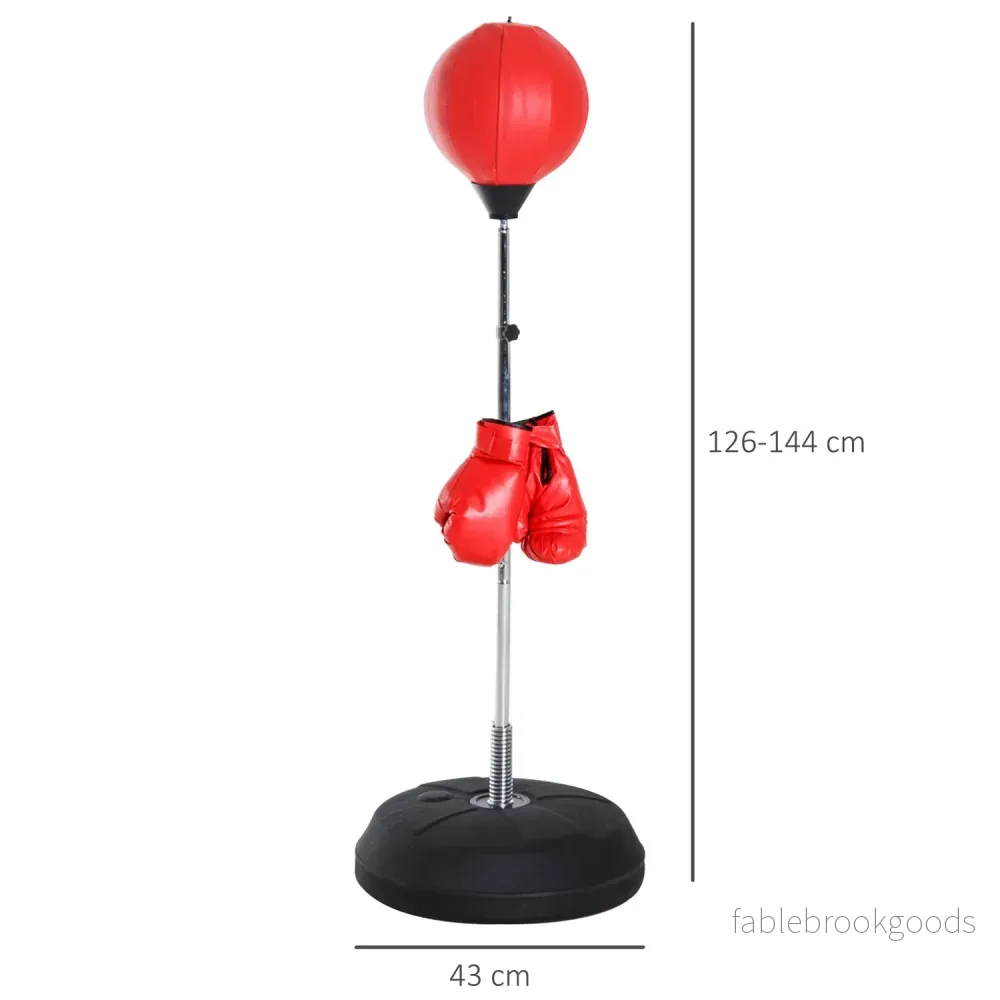 Stående boxningssäck med handskar, justerbar höjd 126-144cm - Bild 3