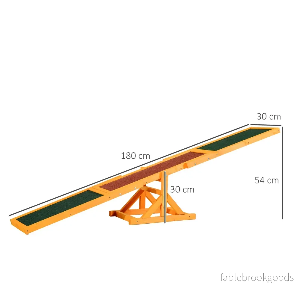 Dog Agility Rocker Toy – 180 x 30 x 30 cm, Utomhusträning - Bild 3