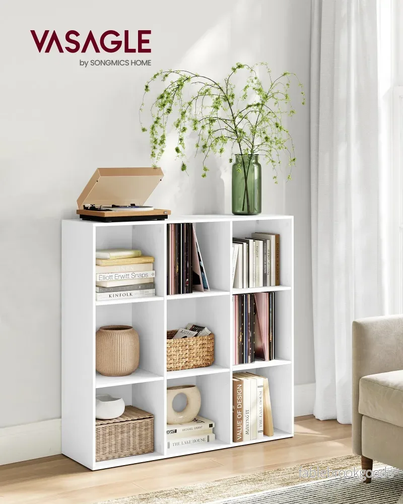 Boekenkast - 9 Vakken - Kubusplank - Vrijstaand - Wit - Bild 2